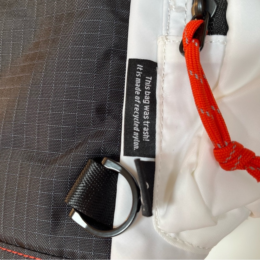 Doughnut Pyramid Tiny Game Player Series White Black Convertible Backpack Tote - Picture 5 of 8